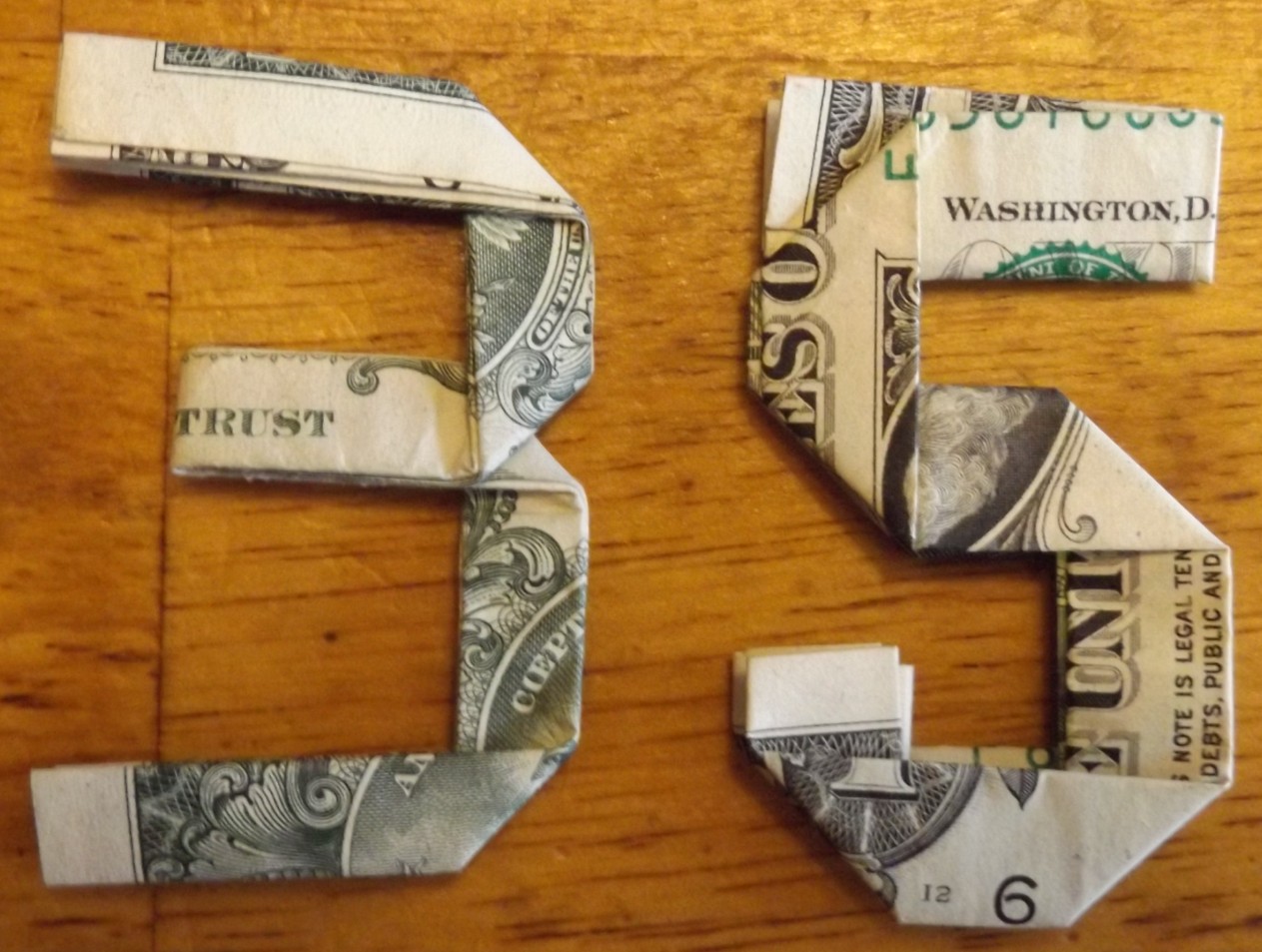 Joshua's-Origami-Folded-$1-Bills